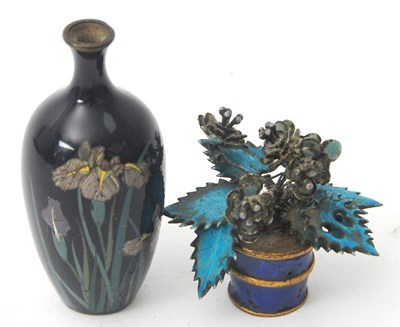 Lot 116 - Mixed Lot: A vintage Chinese silver and enamel...
