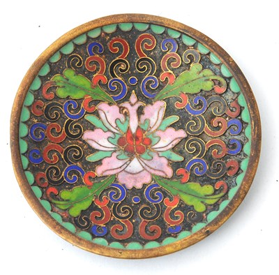Lot 117 - A small Chinese enamel decorated dish, having...