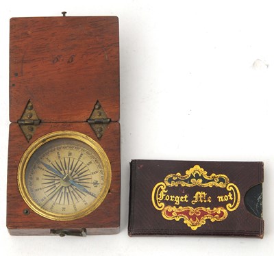 Lot 119A - Mixed Lot: A vintage Treen cased pocket...