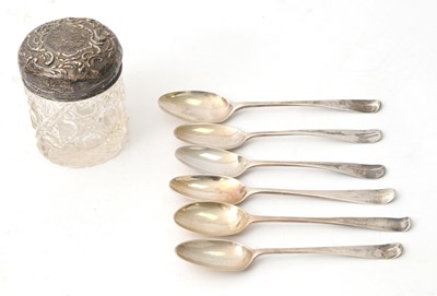 Lot 122 - Mixed Lot: A group of six Georgian silver base...