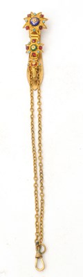 Lot 152 - A late 19th Century gilt metal and paste set...