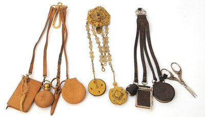 Lot 161 - Mixed Lot:  A gilt metal  and paste set...