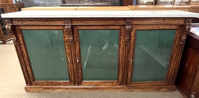 Lot 403 - A Victorian  mahogany bookcase cabinet with...