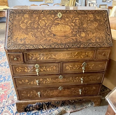 Lot 418 - An 18th Century walnut and floral inlaid...