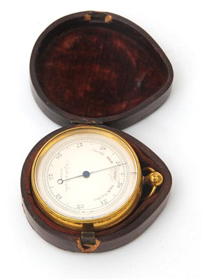 Lot 164 - A Negretti & Zambra of London brass pocket...