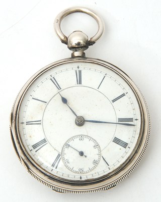 Lot 169 - A silver open face Elgin pocket watch,...