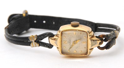Lot 178 - A gold plated Omega ladies watch, crown wound...