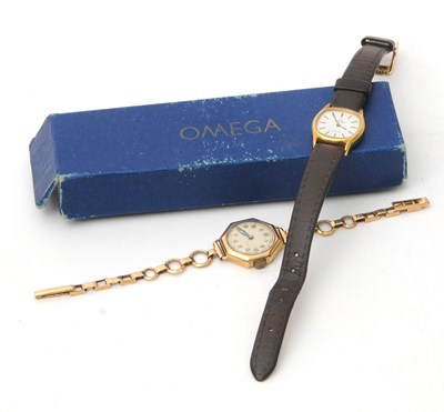Lot 180 - Two ladies watches, one Quartz Omega De Ville...