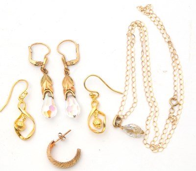 Lot 126 - A mixed lot: to include a pair of silver gilt...