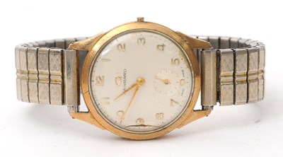 Lot 191 - A 9ct Garrard gents wristwatch, stamped on the...