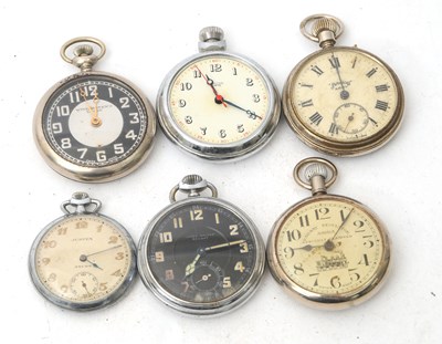 Lot 207 - Mixed Lot: Various metal pocket watches,...