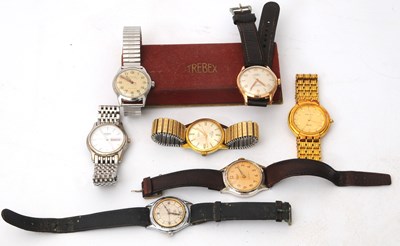 Lot 214 - Mixed Lot: Various gents wristwatches makers...