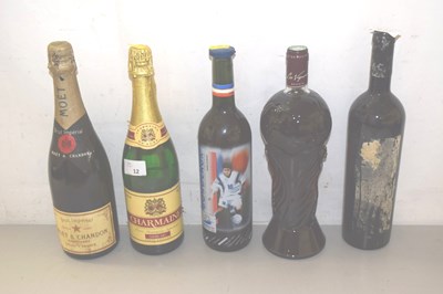Lot 12 - A bottle of Moet & Chandon champagne together...