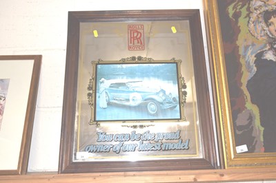 Lot 34 - A Rolls Royce mirror