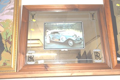 Lot 36 - A Rolls Royce mirror