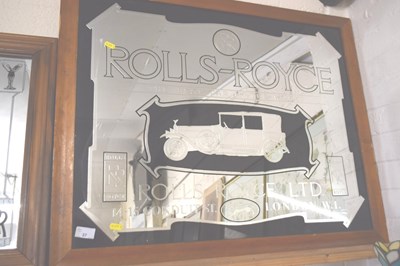 Lot 37 - Large Rolls Royce mirror