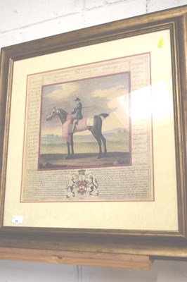 Lot 42 - A reproduction racing print