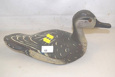 Lot 59 - A model duck