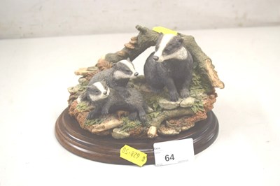 Lot 64 - A Country Artists model badger family