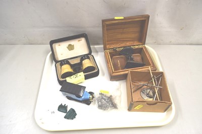 Lot 76 - Mixed Lot: Opera glasses and other assorted items