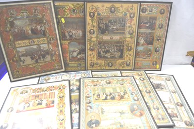 Lot 77 - A set of framed prints The Coronation of Queen...