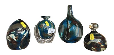 Lot 84 - Four Mdina glass vases
