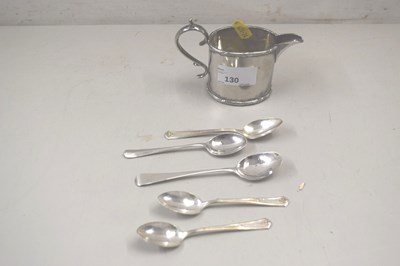 Lot 130 - Mixed Lot: Silver plated cream jug and...