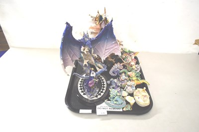 Lot 135 - A collection of various modern dragon models