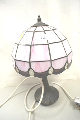 Lot 138 - Reproduction Tiffany style table lamp