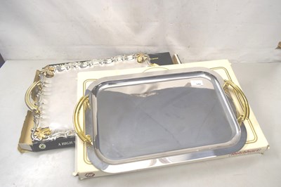 Lot 143 - Two as new serving trays