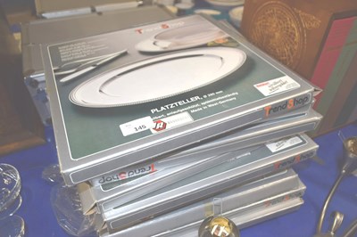 Lot 145 - A group of boxed silver plated plates