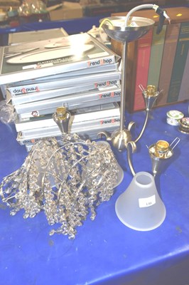 Lot 146 - Three branch light fitting and another smaller