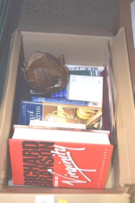 Lot 170 - One box of assorted books, sundries etc