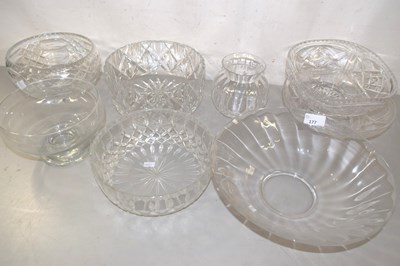 Lot 177 - Group of various glass bowls