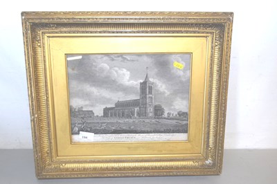 Lot 194 - A monochrome engraving Gedney Church