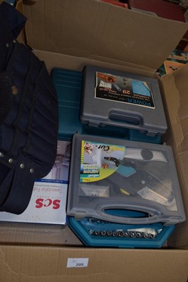 Lot 205 - Mixed Lot: Boxed electric screwdriver, chisels,...