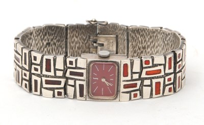 Lot 187 - A Silver and enamel David Shachman & Son...