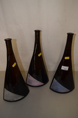 Lot 218 - Three novelty bottles of German wine
