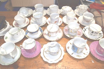 Lot 241 - A collection of various porcelain moustache...