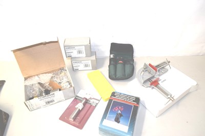 Lot 261 - One box containing taps, drill support etc