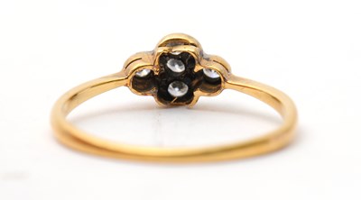 Lot 19 - A diamond ring, set with five small round...