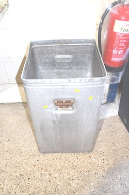 Lot 288 - A large aluminium container