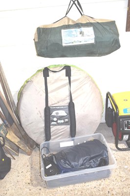 Lot 291 - Two tents and an air bed
