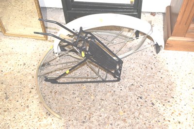 Lot 298 - A group of bicycle mud guards, panier stands