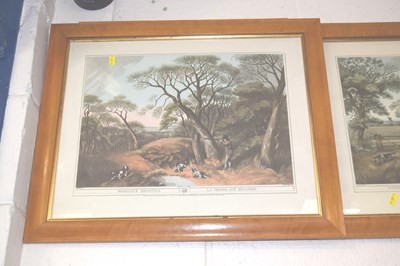 Lot 325 - Group of four reproduction coloured shooting...