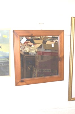 Lot 328 - Pine framed wall mirror