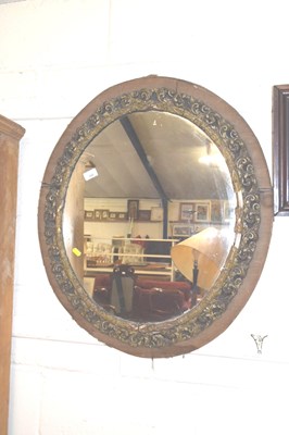 Lot 340 - A wall mirror in moulded frame