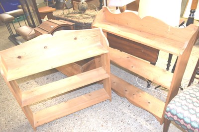 Lot 360 - Two modern pine bookcases