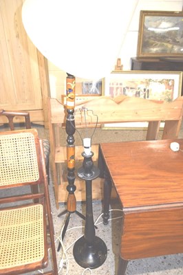 Lot 370 - A retro standard lamp together with a further...