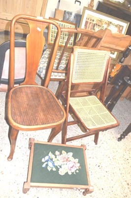 Lot 371 - Mixed Lot: Bentwood cafe chair, a further...